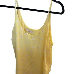 LOFT Sunny Yellow Floral Camisole